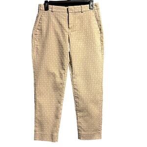 Banana Republic Size 0 Avery ankle Pant Textured Khaki Work Office Professional